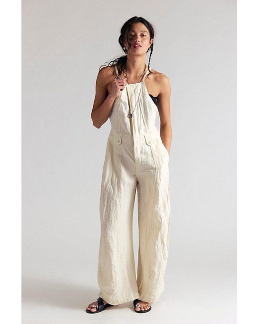 Free People Natural Sylvia Barrel One-Piece