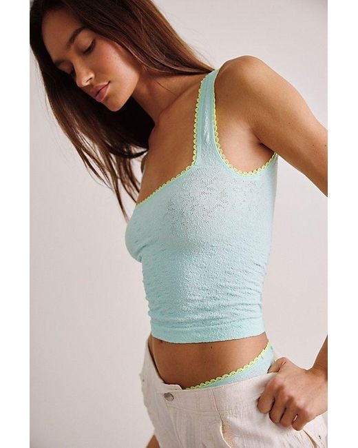 Intimately By Free People Blue Sweet Point Seamless Cami By