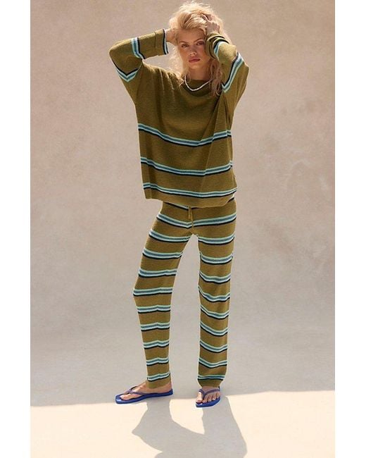free-est Green Mariner Sweater Co-Ord By