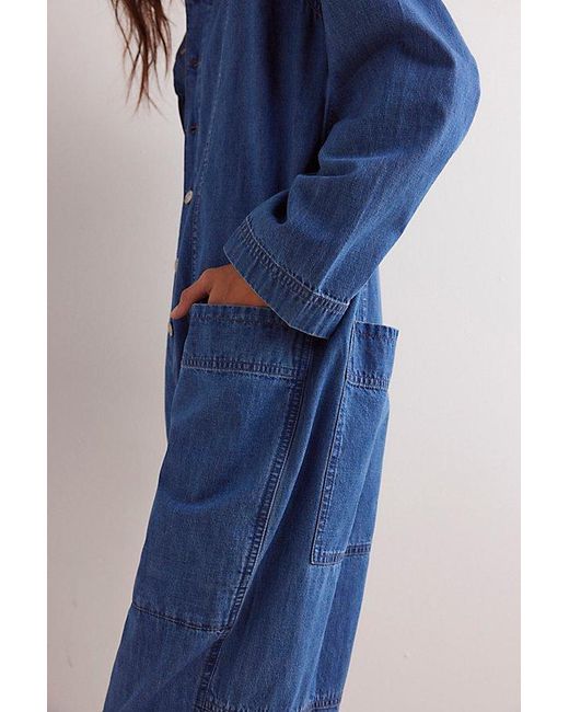 Free People Blue We The Free Margarita Jumpsuit