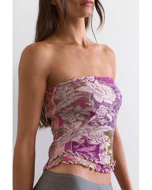 Free People Multicolor Poppy Tube Top