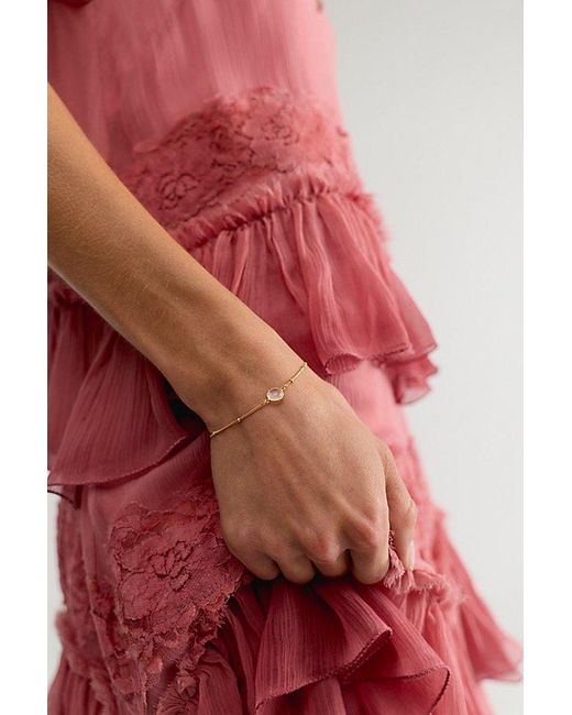 Daisy London Metallic Plated Healing Stone Bracelet