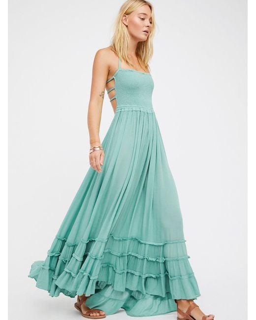 Free People Green Extratropical Dress