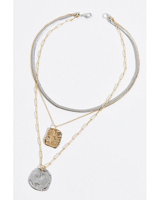 Free People Brown Oversized Coin Necklace