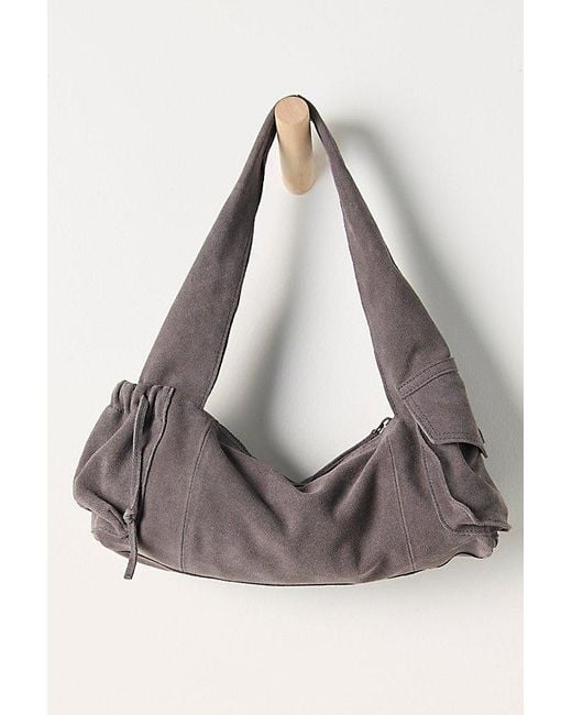 Free People Multicolor Soto East West Suede Shoulder Bag