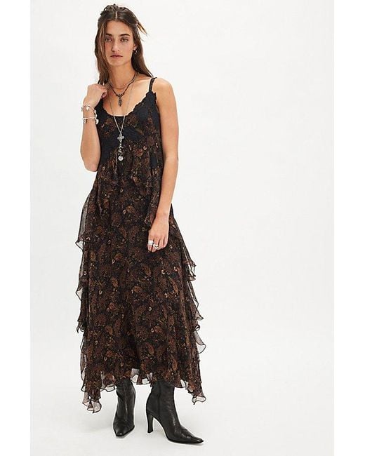 Nigel Preston Multicolor Floating Angels Printed Maxi Dress