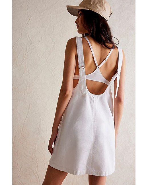Free People White High Roller Skirtall