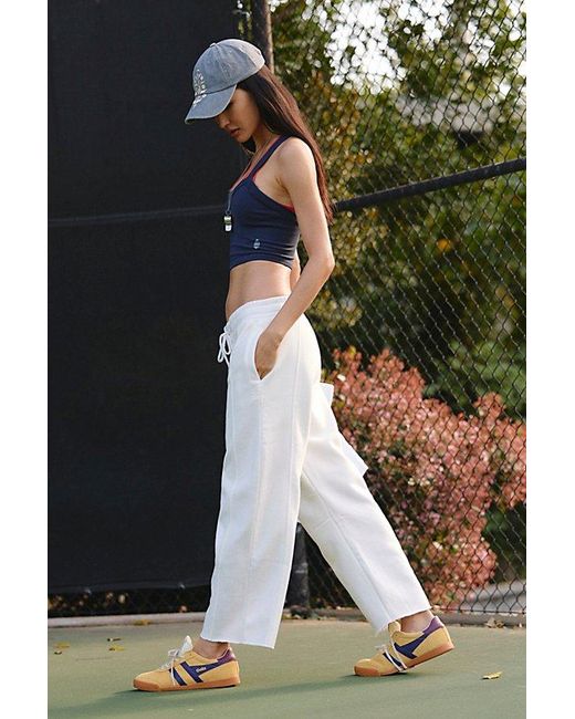 Fp Movement Green Sprint To The Finish Crop Pants