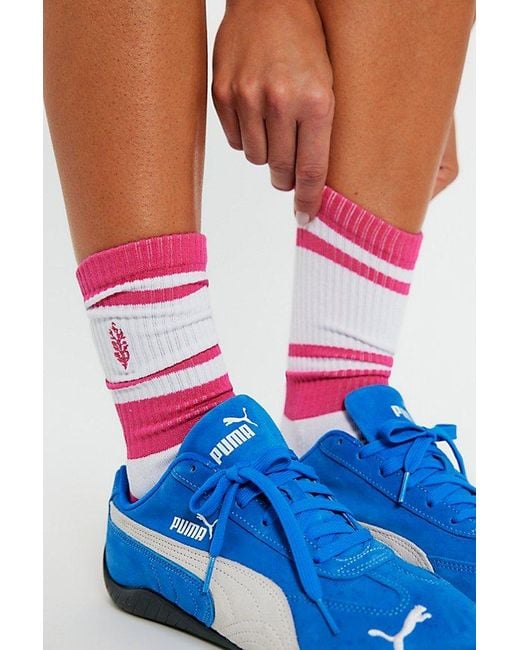 Fp Movement Pink Spring Break Prep Socks