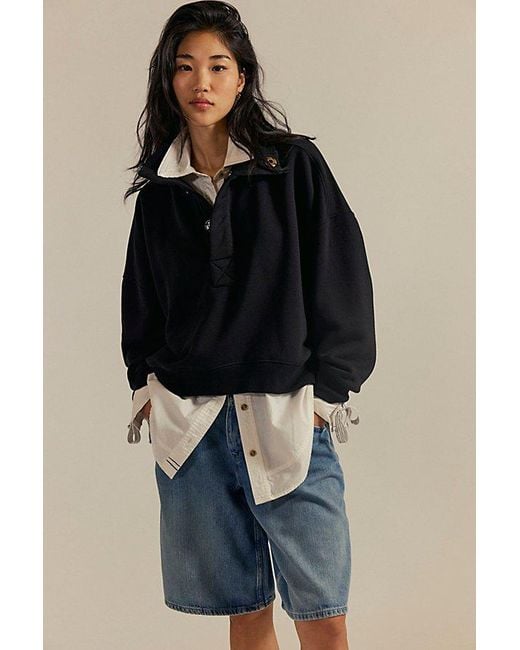 Free People Blue Timeless Pullover