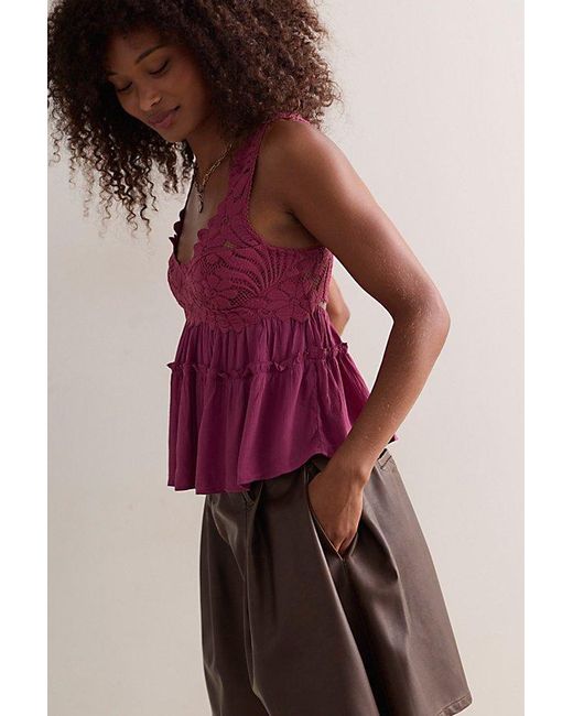 Intimately By Free People Red Petal Party Shapeless Cami By
