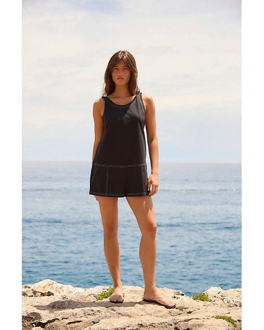 free-est Black Lucca Romper By