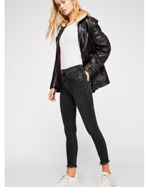 free people black jeggings