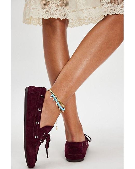 Jeffrey Campbell Red Yachting Day Boat Shoes By