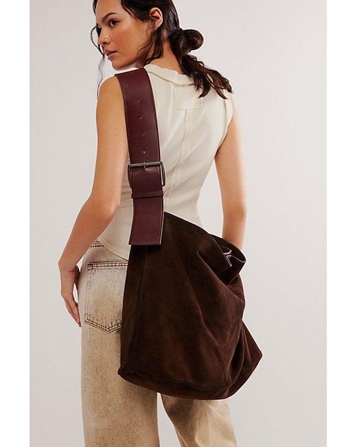 Free People Brown Shapeshifter Slouchy Bag
