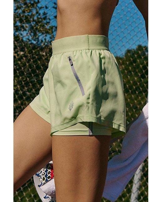 Fp Movement Green Stinger Run Shorts