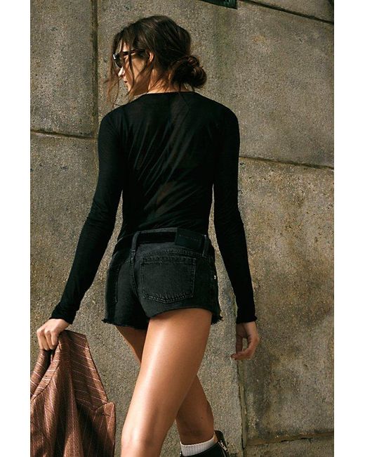 Free People Natural Hit The Road Micro Shorts