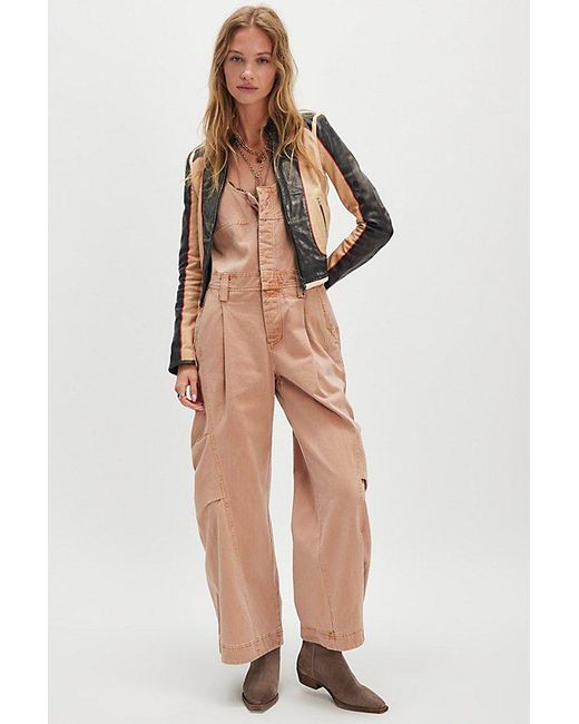 Free People Multicolor Must Have Wide-Leg Overalls