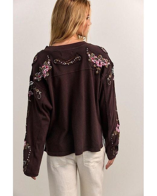 Free People Brown We The Free Lilith Tee