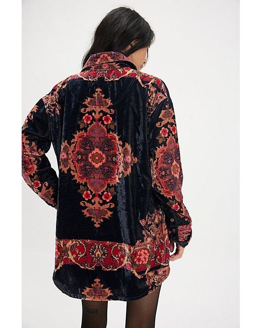 Free People Multicolor We The Free One Night Velvet Top