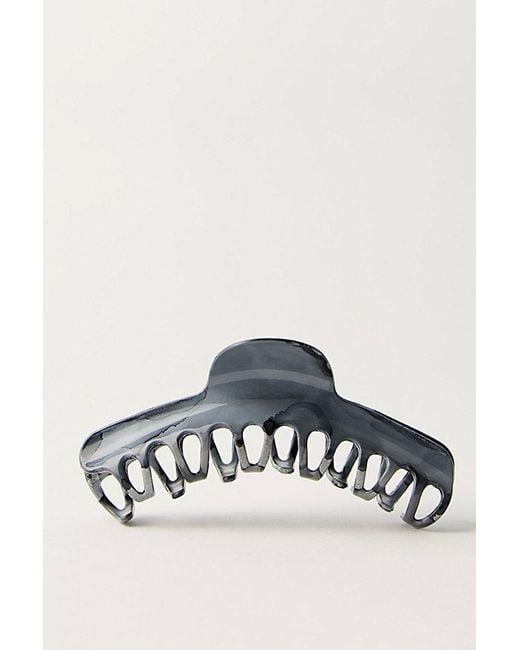 Free People Gray Amelie Acetate Claw Clip