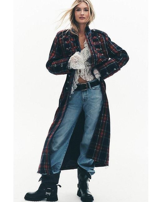 Free People Blue Ace Of Swords Duster Jacket