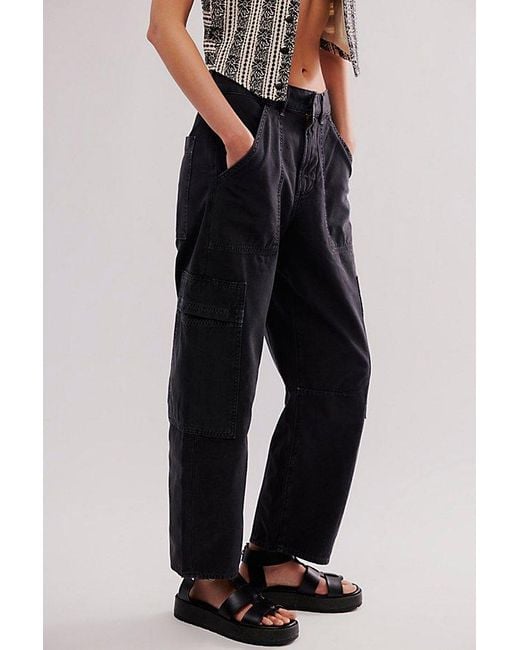 Citizens of Humanity Blue Marcelle Low-Slung Cargo Pants
