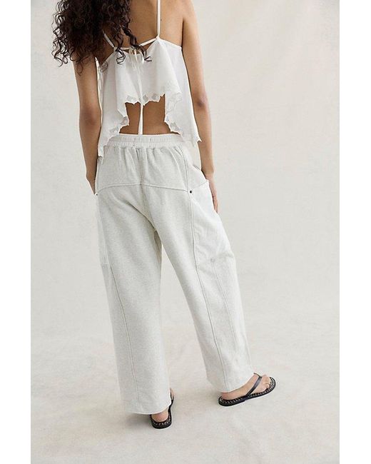 Free People Natural Jet Set Knit Pull-On Trousers