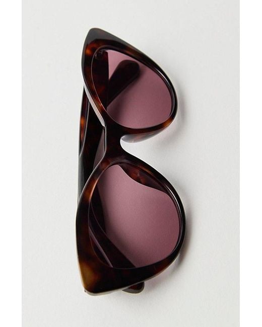 Free People Multicolor Laurel Cat-Eye Sunglasses