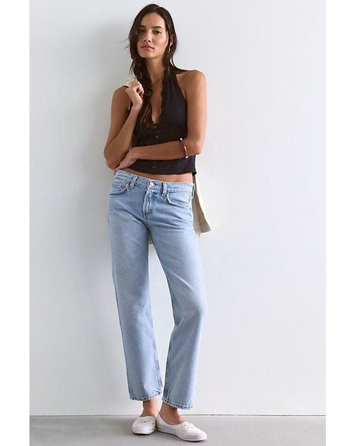 Agolde Blue Stovepipe Jeans