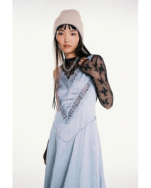 Free People Blue Frostline Beanie