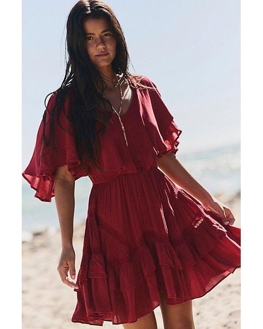 free-est Red Gabriella Mini Dress By