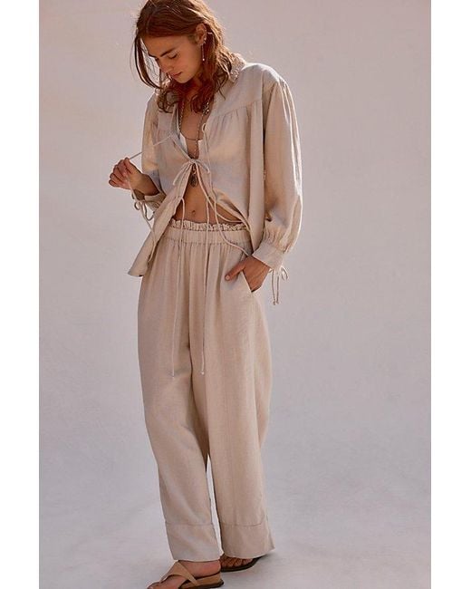 Free People Brown Dreamy Daze Set