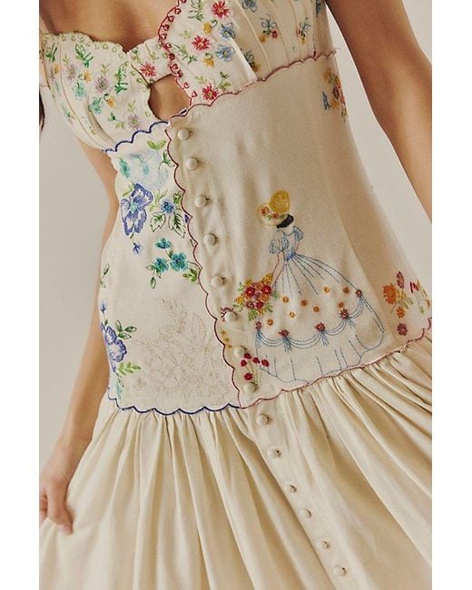 free people never forget midi dress Bali Forget Me Not Midi Dress in Natural