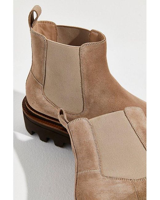 Free People Dublin Platform Chelsea Boots in Sand (Brown) - Lyst