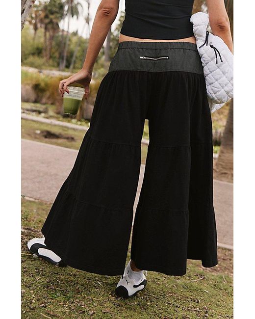 Fp Movement Black Bloomer Wide Leg Pants