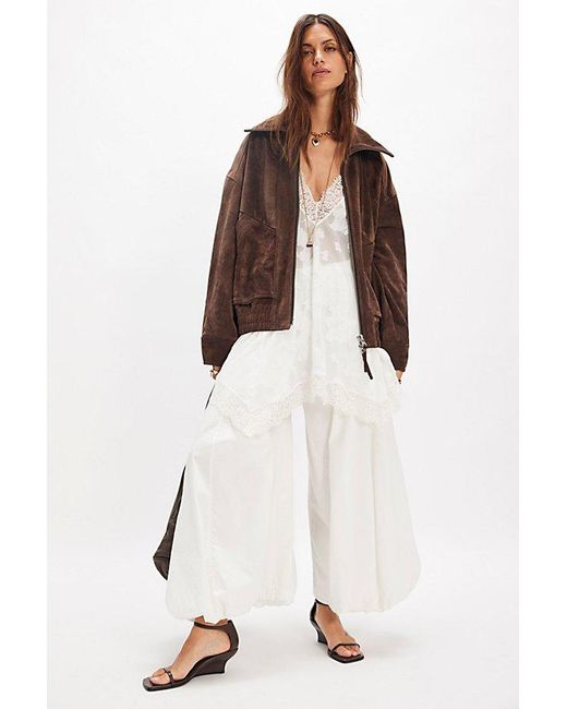 Free People Brown Desert Moon Suede Jacket