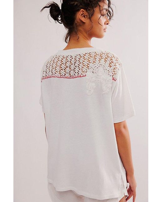 Free People Gray Carly Twisted Tee
