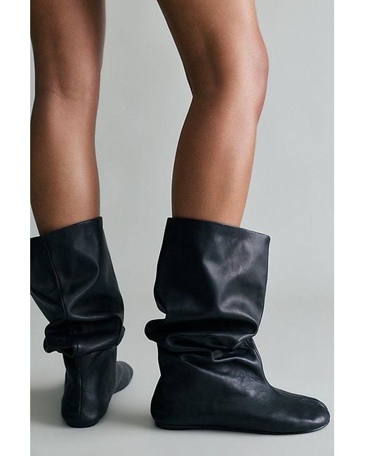 Jeffrey Campbell Black Off Script Slouch Boots