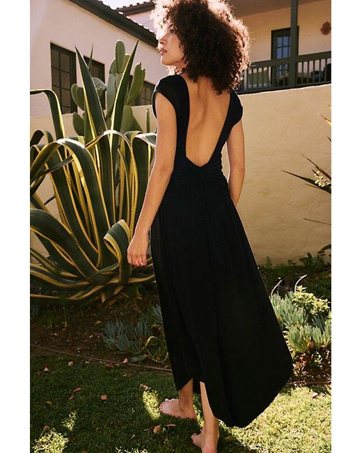 free-est Black Chateau Low-back Midi