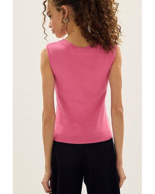 Free People Pink Ballad Reversible Tank Top