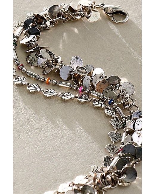 Free People Brown Solana Layered Anklet
