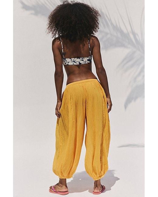 free-est Yellow Playa Party Balloon Pants By