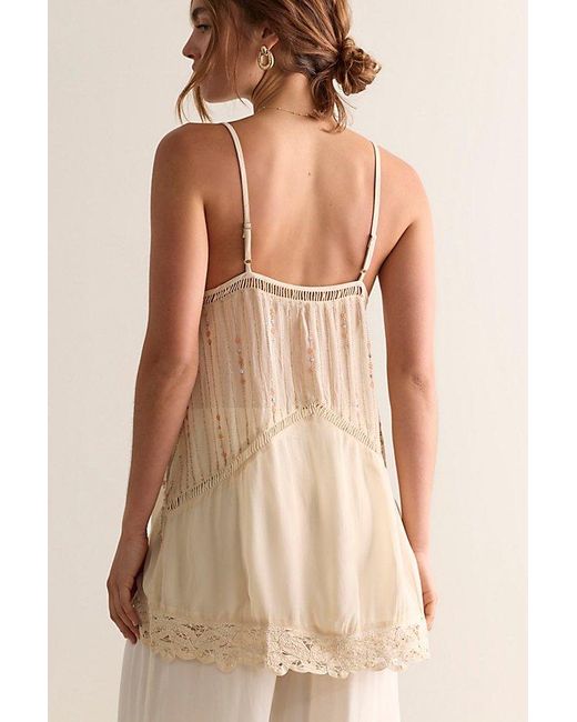 Intimately By Free People Brown Under Your Spell Mini Slip Dress By