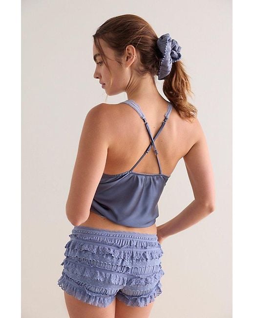 Intimately By Free People Blue Just A Crush Shorties By