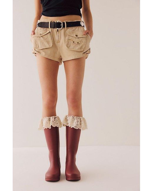 For Love & Lemons Red For Fp Brigitta Rain Boots Shoe