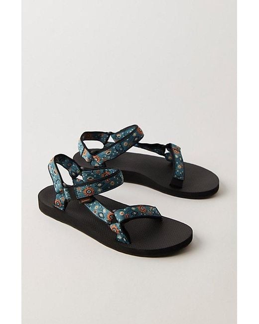 Teva Black Original Universal Printed Sandals