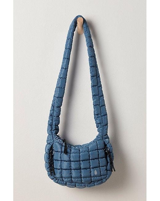 Fp Movement Blue Quilted Mini Carryall Sling