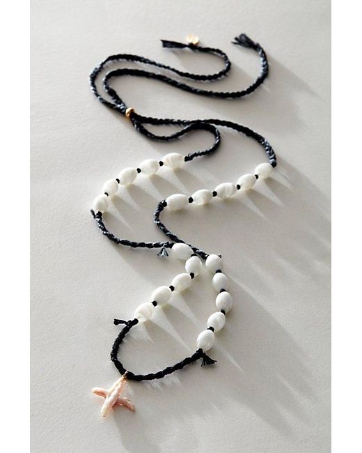 Free People Gray Easy Does It Pearl Strand Necklace