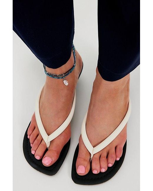 BC Footwear by Seychelles Blue Trackside Thong Heels